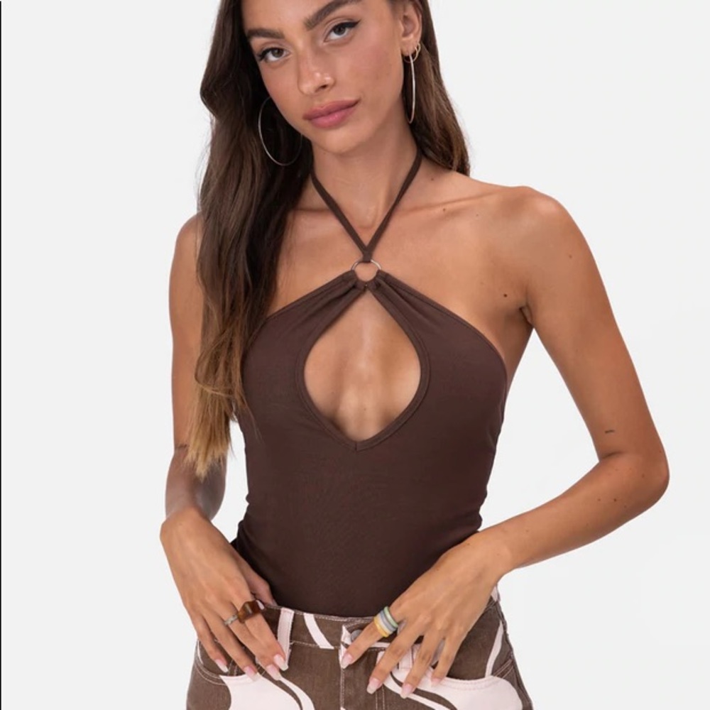 Adika macchiato ring detail bodysuit